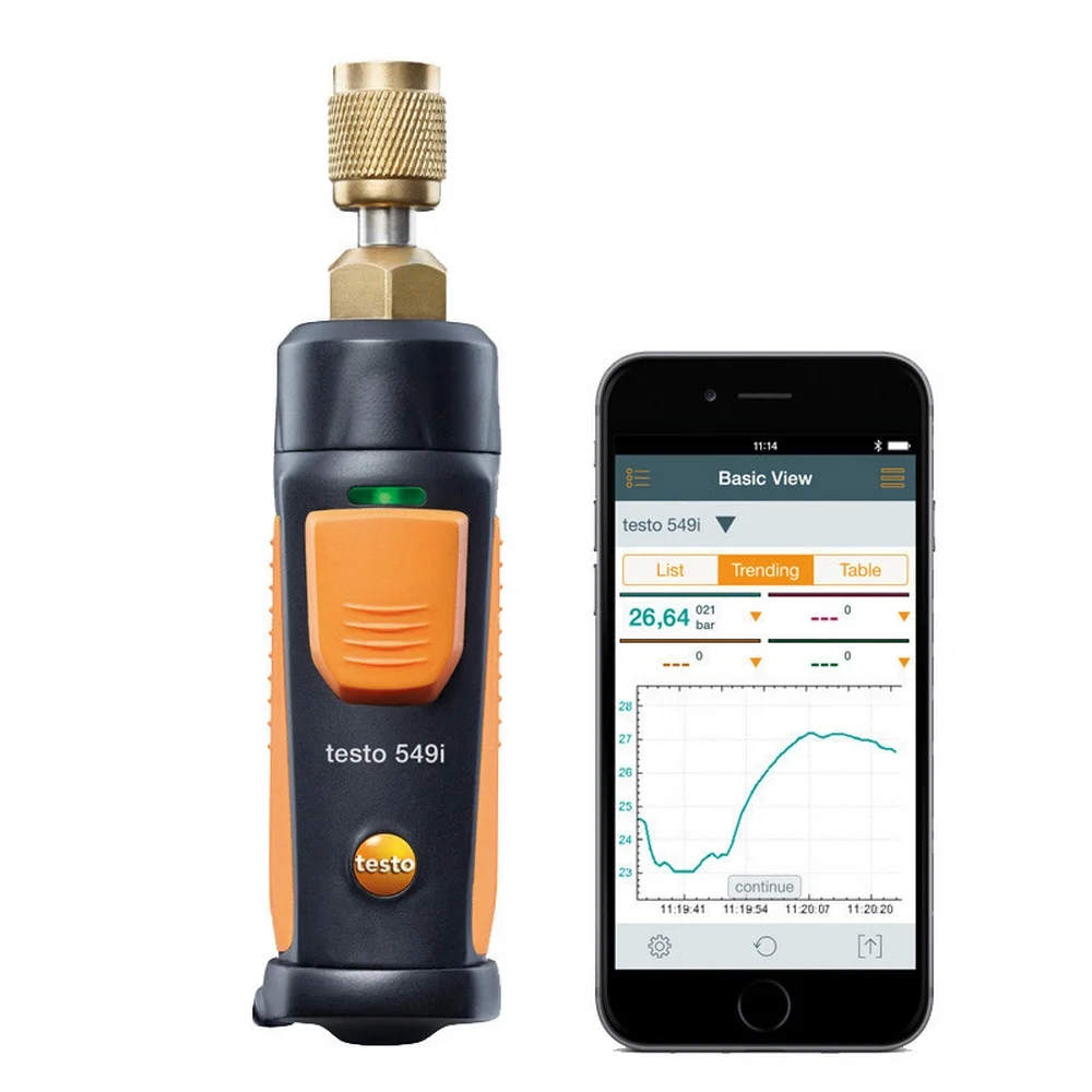 

Testo 549i Air Conditioning Refrigeration Pressure Gauge Measuring Instrument Testo Wireless Mini Refrigeration System Test Kit