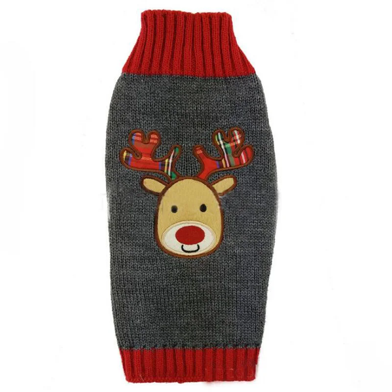 

Xmas Dog Sweater Reindeer Pet Puppy Pullover Sweater Christmas Pet Knit Hoodie For Small Medium Dogs Costume XXS XS S M L XL XXL