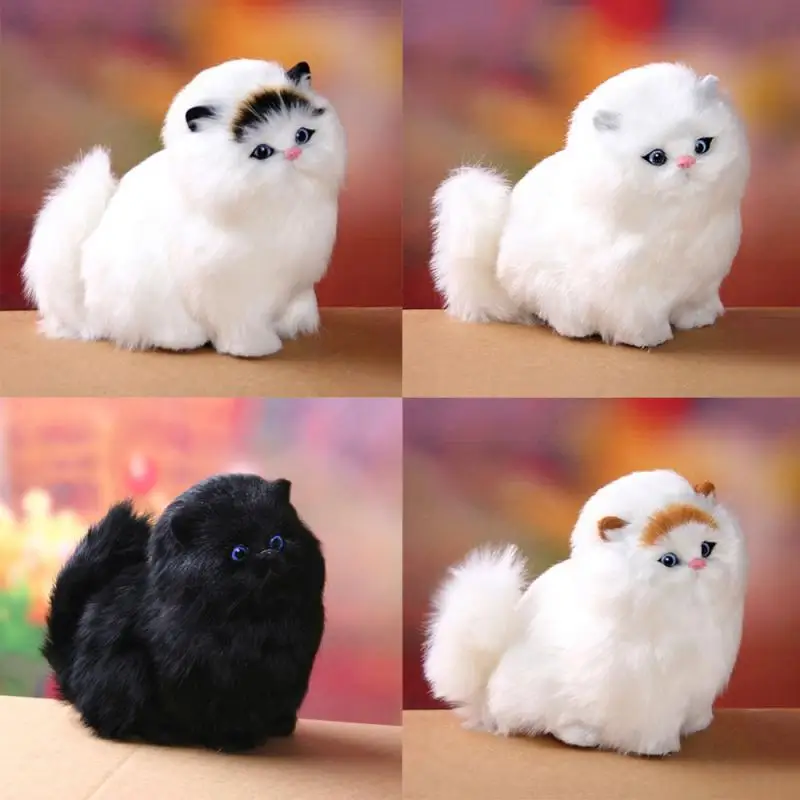 

1pcs Lovely Simulation Stuffed Plush Soft Cat Toys Electric Cute Plush Cat Pets Meow Meow Dolls Interactive Gift Deco House