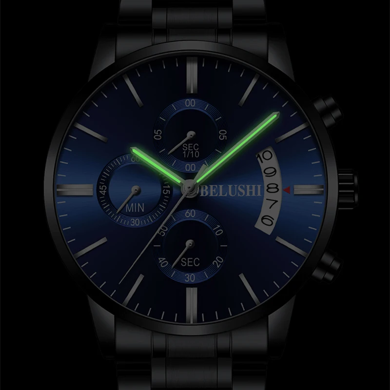 Diver Мужские часы люксовый бренд BELUSHI High end мужские деловые s водонепроницаемые