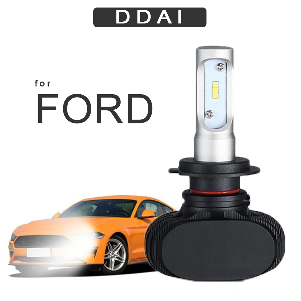 DDAI светильник для авто csp Led H7 автомобильный головной 3000K 6000K 8000K ForFUCOS MONDEO S MAX EVEREST