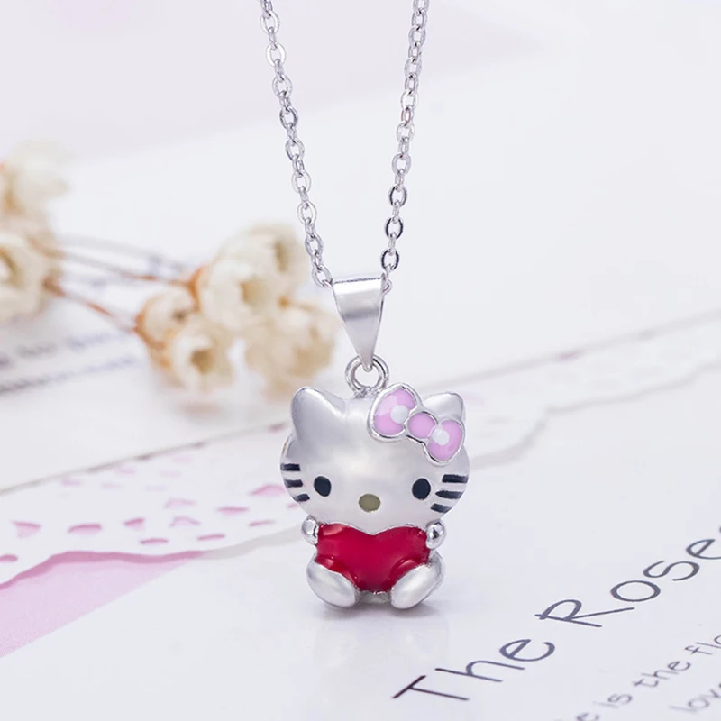 

2020 cute and exquisite cartoon cat pendant Kitty cat jewelry women's necklace love clavicle necklace accessories