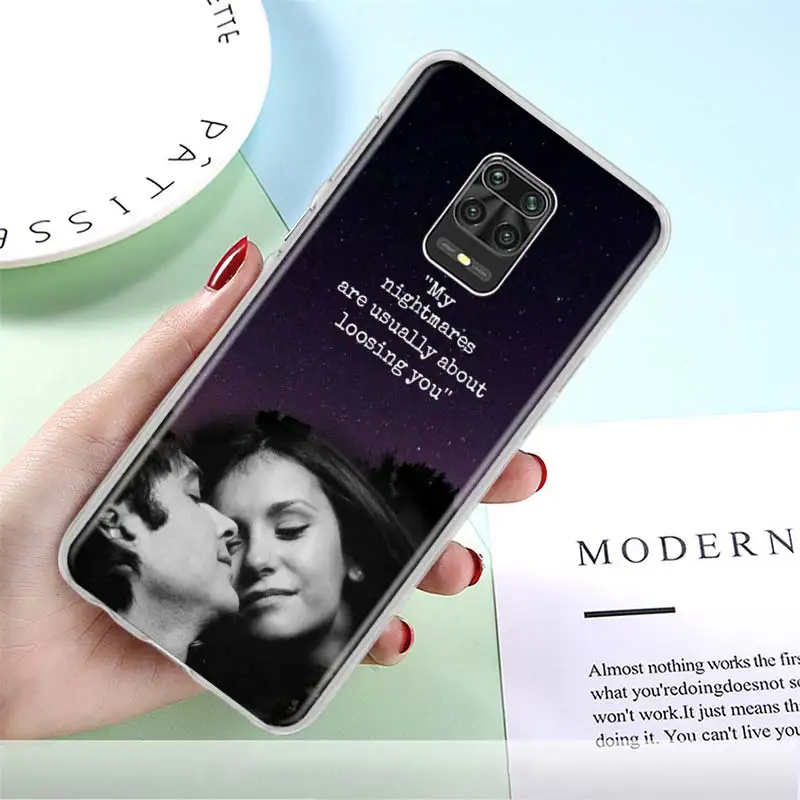

Phone Case for Xiaomi Redmi Note 10 9S 9T 9 8 Pro 8T 7 7A 9A 9C K30 K40 The Vampire Diaries Bumper Cover Shell Coque Fundas Capa