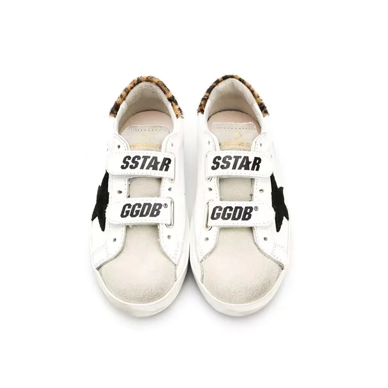 

2021 Spring and Summer New Children's Old Small Dirty Shoes for Boys and Girls Velcro Horsehair Tail Kids Casual Shoes CS203