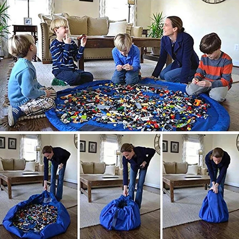 НОВАЯ Портативная сумка для быстрого хранения детских игрушек Lego большая