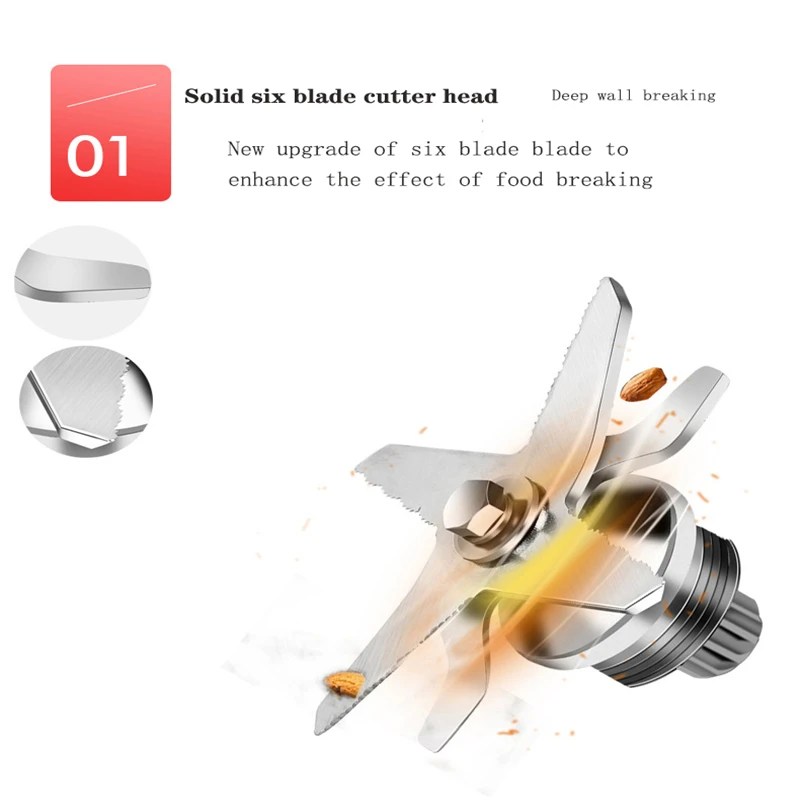 Многофункциональная домашняя соковыжималка для смузи с двойным мешалным