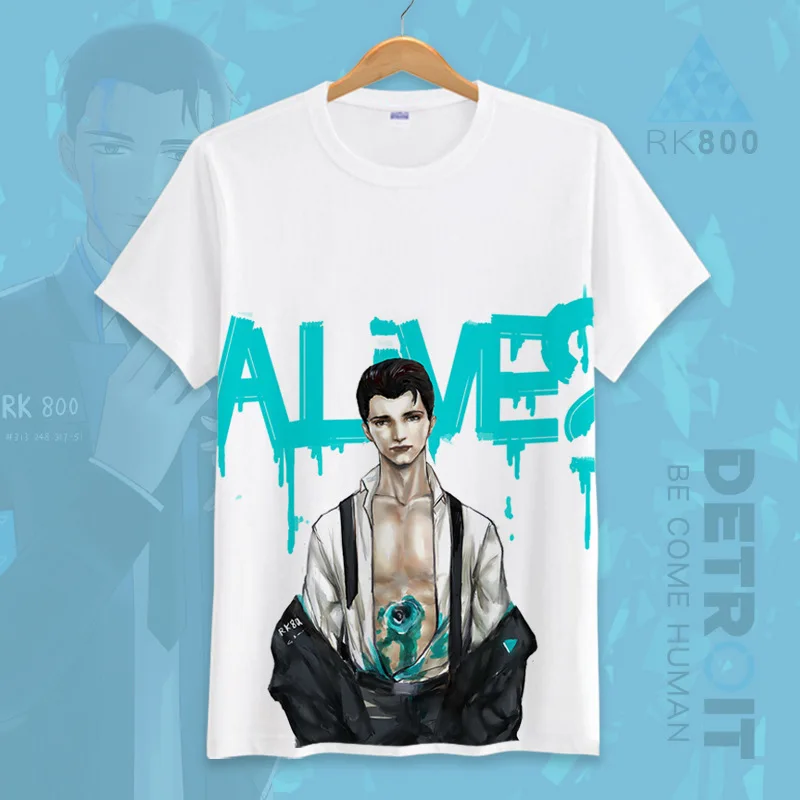 Футболка для косплея из Детройта: стать человеком мультяшная Кара Коннор RK800