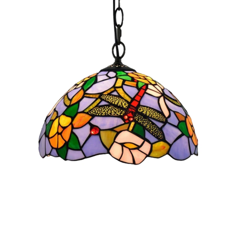 Тиффани лампа-Стрекоза подвесной светильник Средиземноморский маленький
