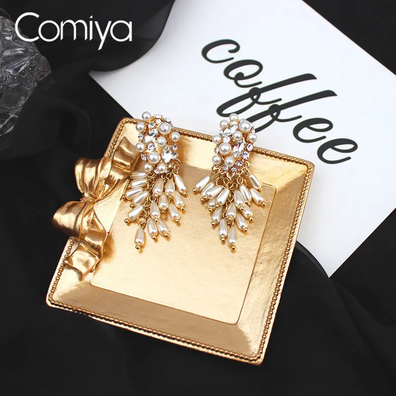 Женские Висячие серьги Comiya серьги-подвески из сплава цинка золотого цвета с