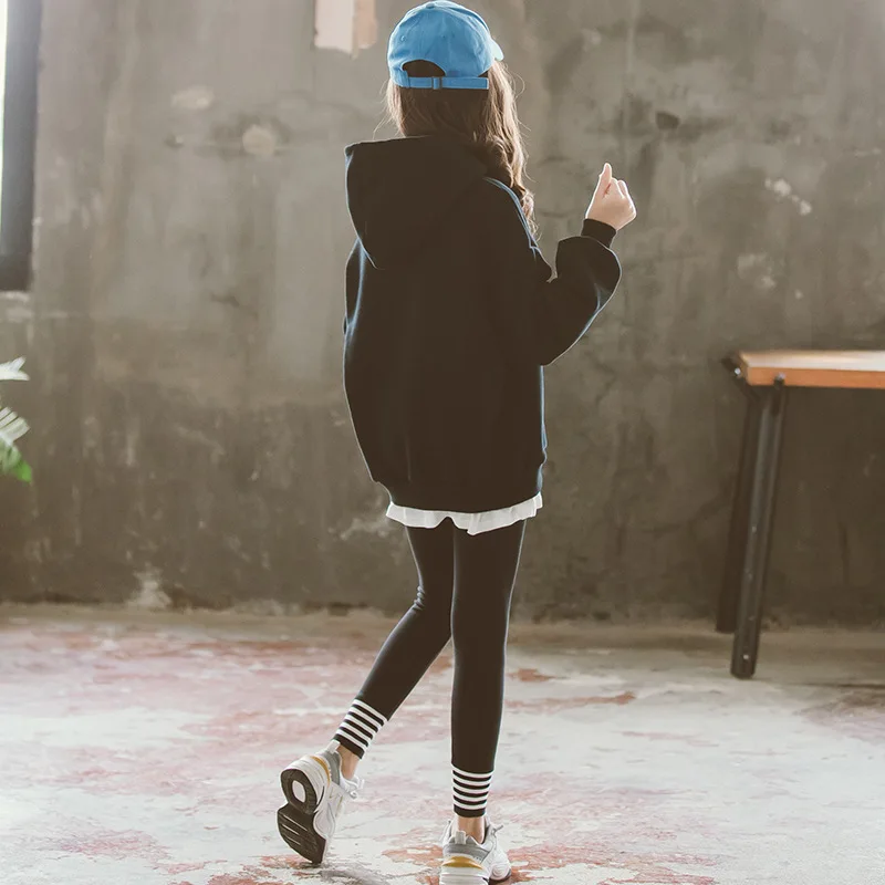 Спортивный костюм с капюшоном для девочек 8-13 лет | Детская одежда и обувь