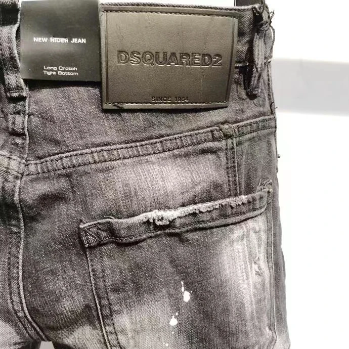 DSQUARED2 женские/мужские зауженные Стрейчевые джинсы мотоциклетные вечерние