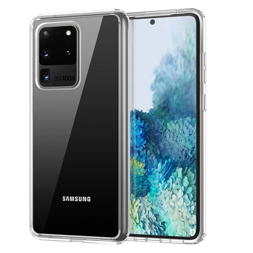 Прозрачный защитный чехол из ТПУ для Samsung Galaxy S20 Ultra 6 9 дюймов | Мобильные телефоны