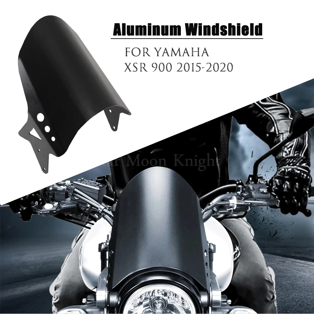 

For YAMAHA XSR 900 XSR900 2015 - 2020 2019 2018 Motorcycle Windscreen Windshield Cover Aluminum Alloy Wind Shield Deflectore