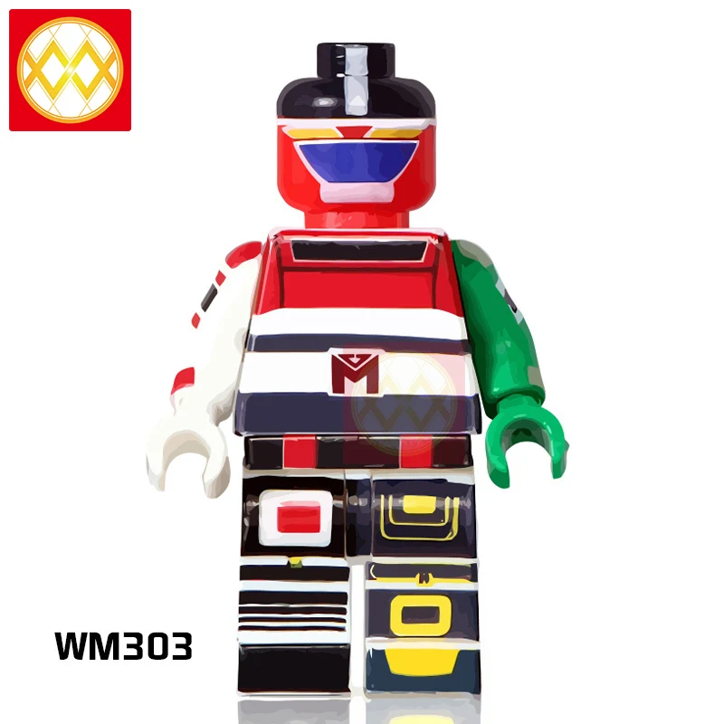 WM303 Hello Boy Ghost мотоциклист Гидра строительные блоки Surfur Firestorm Robocop Blade Supervillians красные игрушки в форме черепа детские подарки - Цвет: WM303