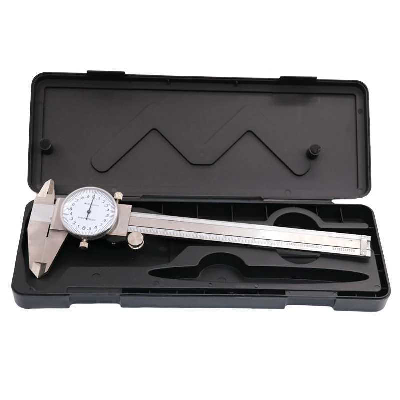 

Metric Gauge Measuring Tool Dial Caliper 0-150mm/0.02mm Shock-proof Caliper Stainless Steel Precision Vernier Caliper Measuring