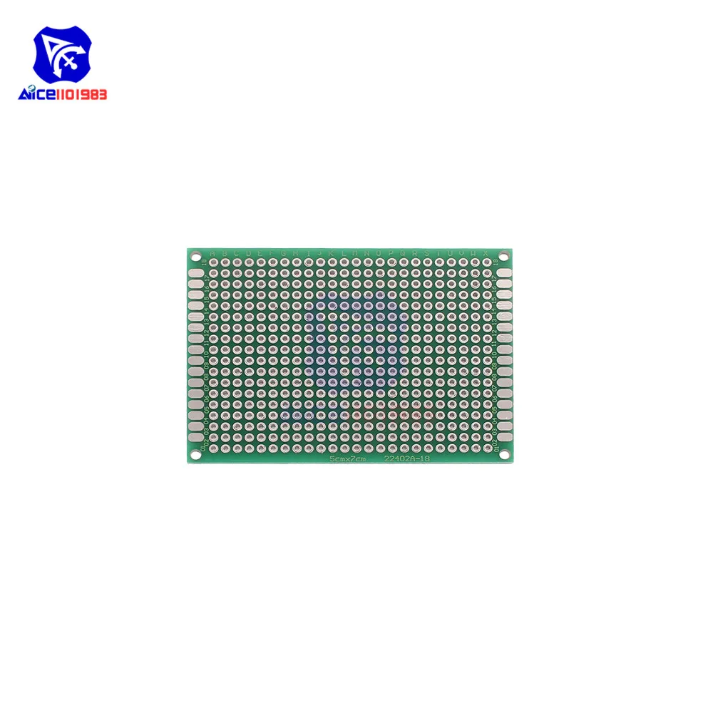 Печатная плата diymore 5 шт./лот 7x5 см двусторонняя печатная универсальная для