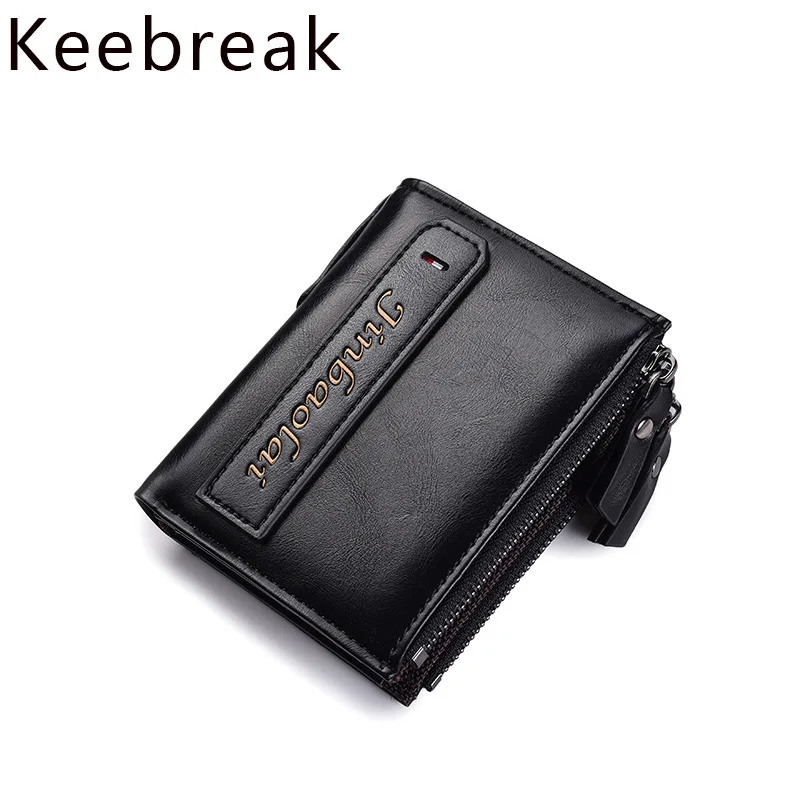 Casual Men's Wallets Leather Luxury Wallet Men Pu Slim Bifold Short Purses Black Card Holder Business Male Purse Walet | Мужские
