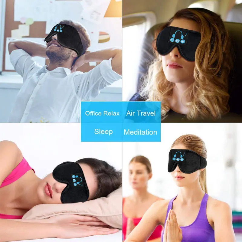 Наушники для сна 3D ночная маска лица на основе Bluetooth 5 0 Беспроводной музыкальная