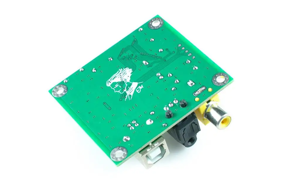 LJM Новый CM6631A USB к коаксиальному/оптическому волокну SPDIF I2S конвертер DAC плата 24 бит