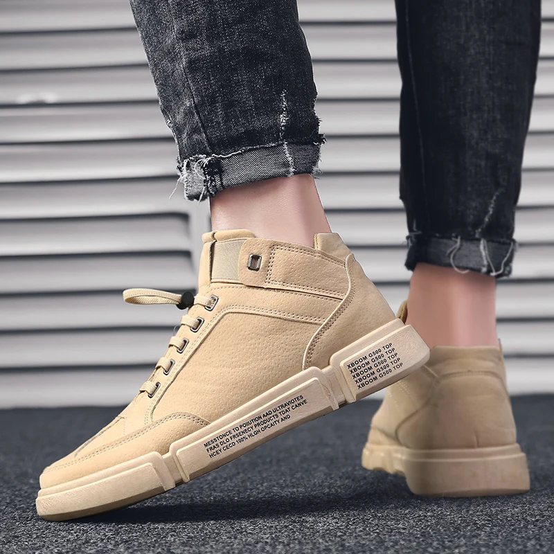 Fashion Fur Sneakers Men High Quality Lace-up Plus velvet Canvas Shoes top Male Brand Footwear Men's Casual Zapatill | Обувь