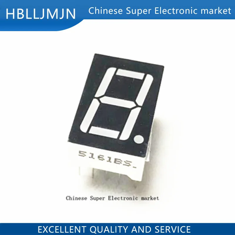 10 шт. стандартный анод 1 бит 7-сегментный светодиодный красный дисплей 0 56 дюйма |