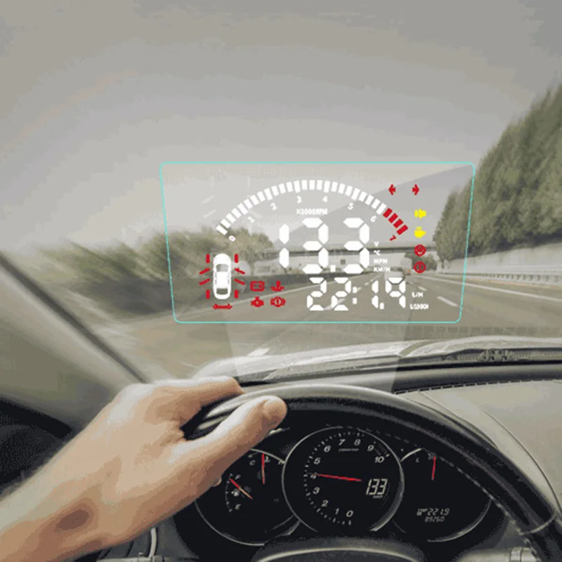 

HUD Car Head Up Display for Toyota Camry 2018 2019 Driving Screen OBD Data Projector Windshield