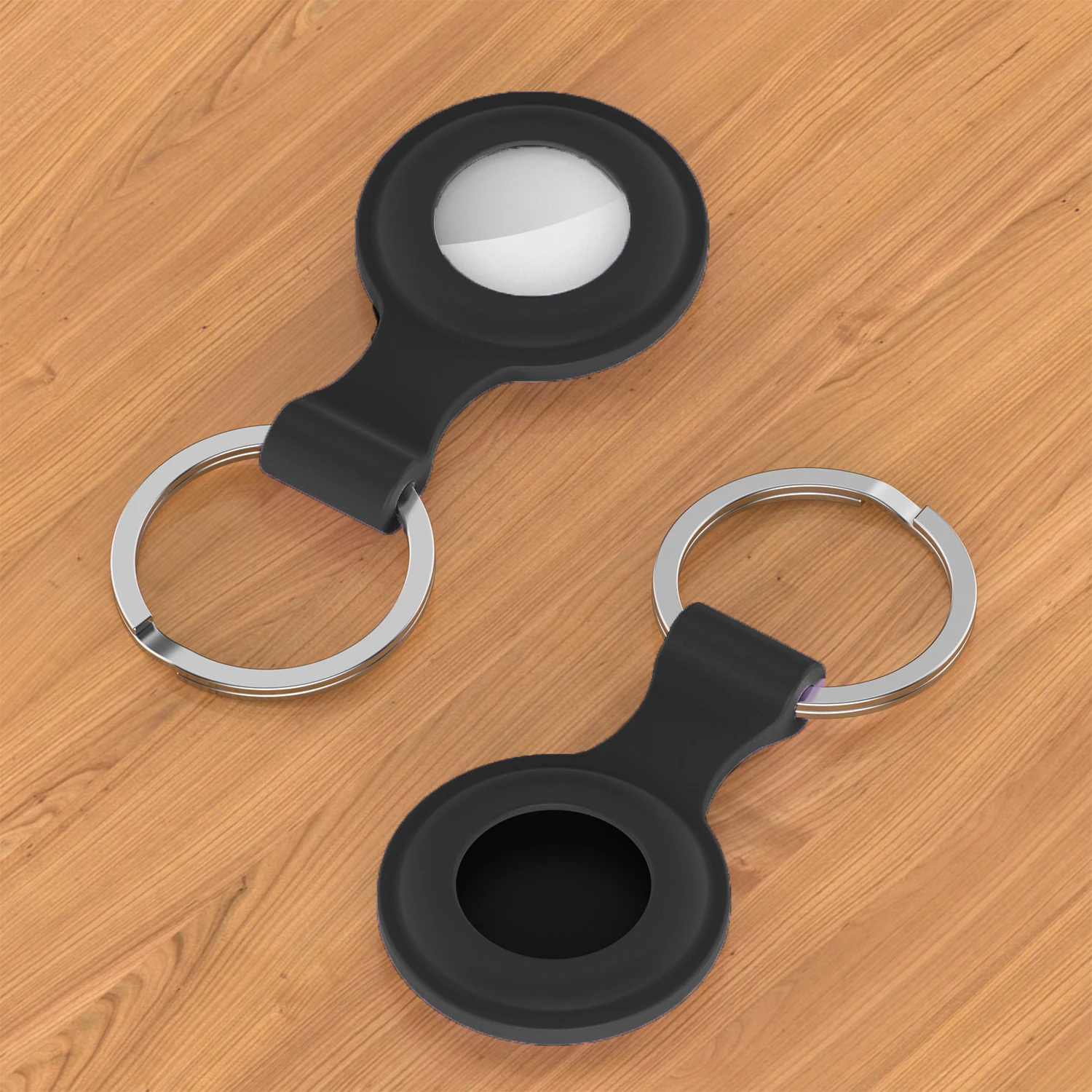 

Cover for Airtags Case Liquid Silicone Protective Shell tracker Accessories Anti-scratch Sleeve Keychain Air tag case