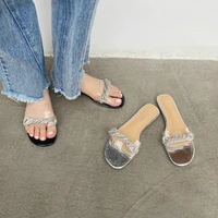 zar women slippers 2020 summer new rome sandals flat casual shoes female crystal slip on slides woman plus size sandalias mujer