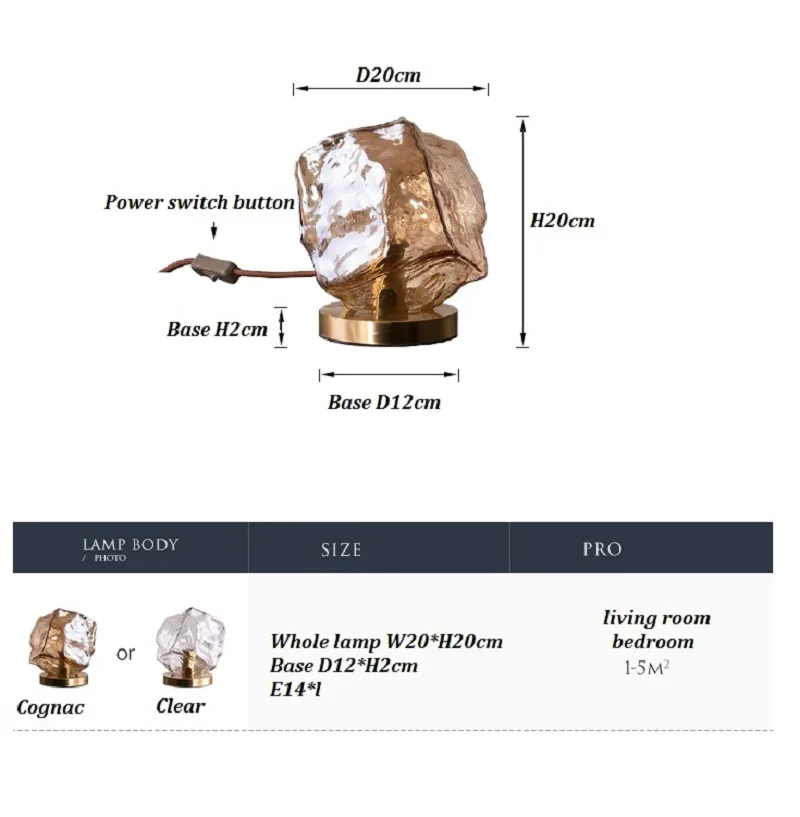 Нордическая Минималистичная стеклянная настольная лампа LukLoy для спальни