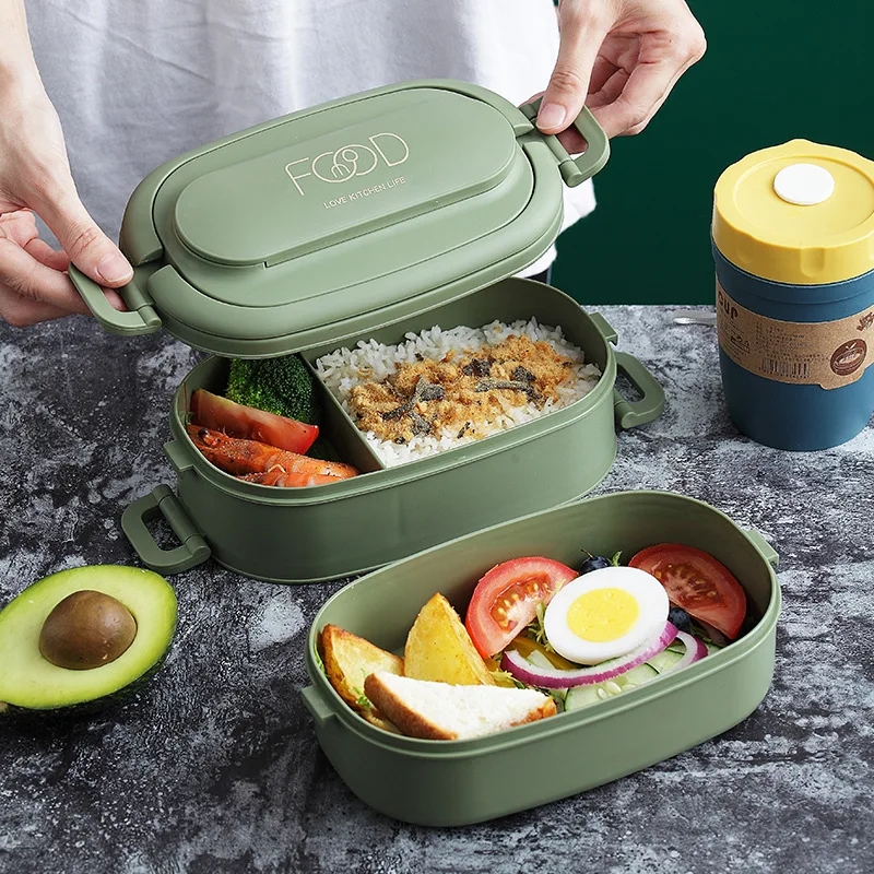 Многослойный Ланч бокс контейнер для закусок еды студентов офисов пластиковые