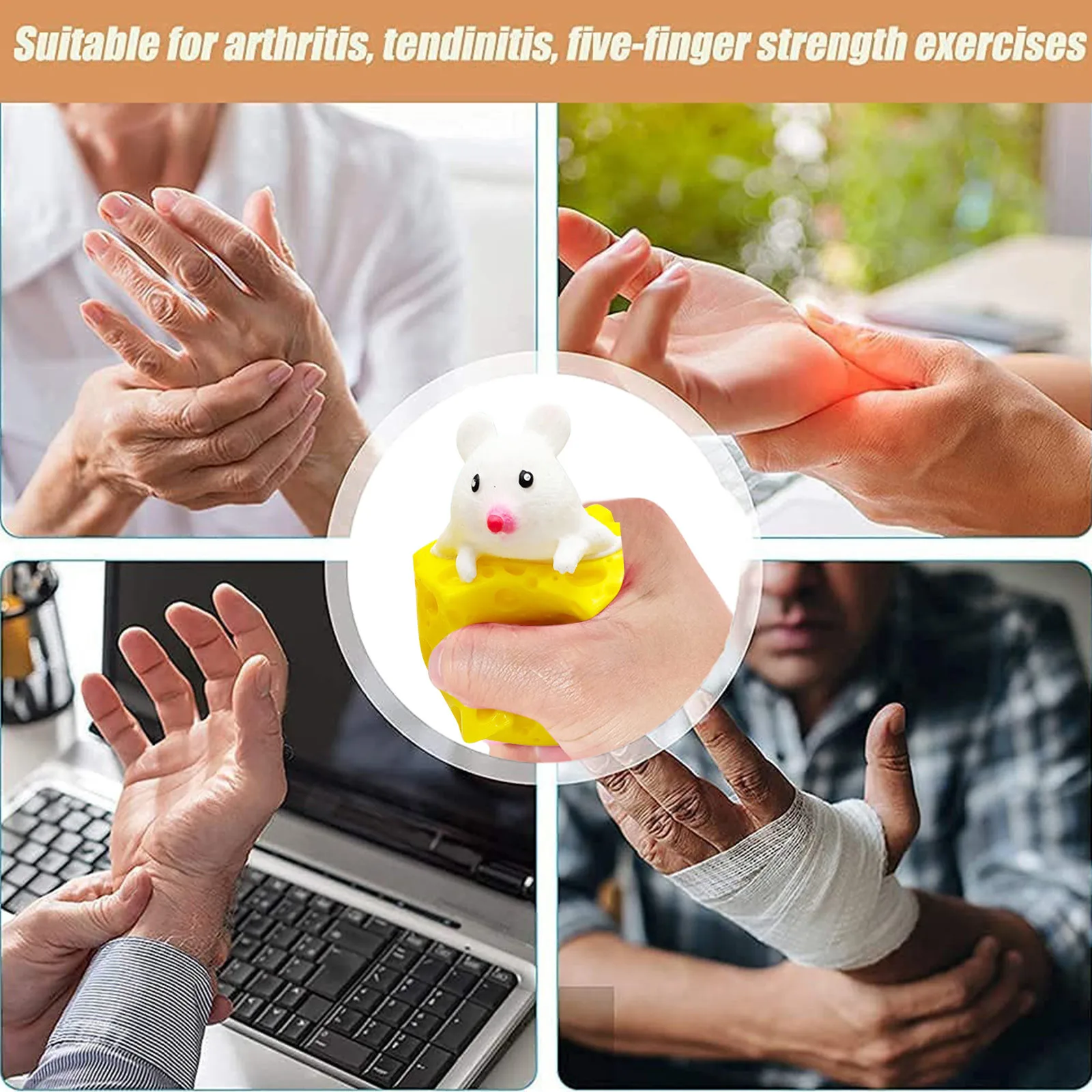 Игрушка для снятия стресса в виде мыши и сыра | Игрушки хобби