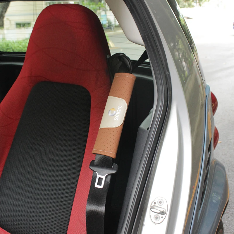 2 шт. чехол для автомобильного ремня безопасности Mercedes Smart Fortwo Forfour 453 451 450 Crossblade