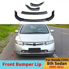 Front Bumper Lip Lower Chin Spoiler Deflector Protector Exterior Part For Honda CIVIC 8th 2005 2006 2007 2008 2009 2010 2011