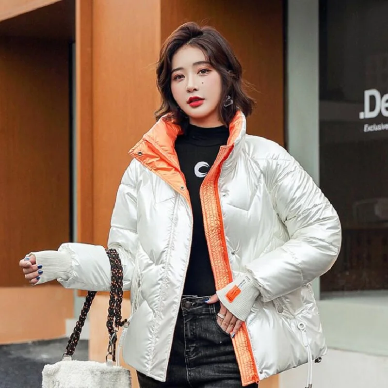 Winter Jacket Women 2023 Fashion New Think Down Jackets Female Short Cotton Lightweight Warm Ladies Coats Tops Parkas XS-2XL