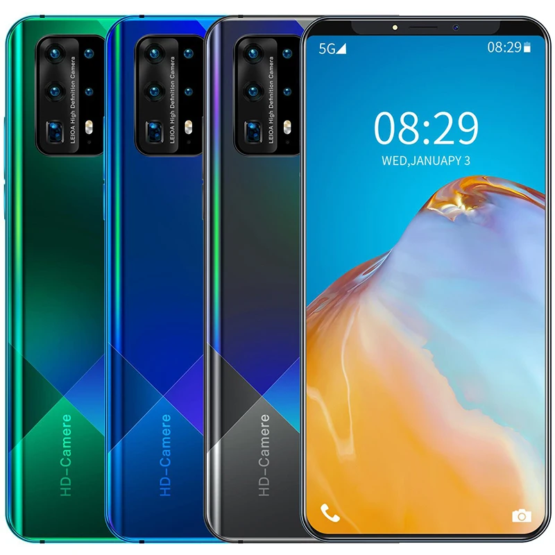 

Global Vrsion Smartphone 6.3 inch P40 Pro 8core 128GB Android Cellphone Dual SIM Mobile Phone Cell Smart Phones Snapdragon 855