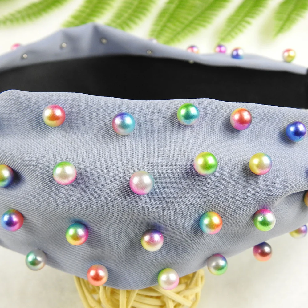 

Twisted Artificial Cross Girls Turban Women For Colorful Faux Headband