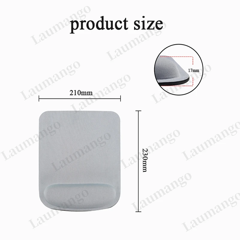 Gray Mause Pad With Wrist Rest Support Office Gaming Desktop Computer Table Mouse Mats Not Slip Eva Custom Mousepad Bracers Mat |
