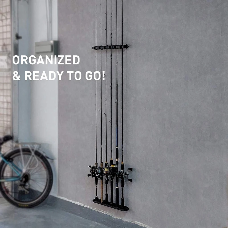 Вертикальная стойка для удочки горизонтальный держатель настенное крепление