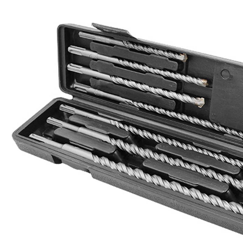 

11-Piece Impact MultiConstruction Drill Bit Set Hexagonal Handle Twist Drill Electric Screwdriver Drill Bit Set