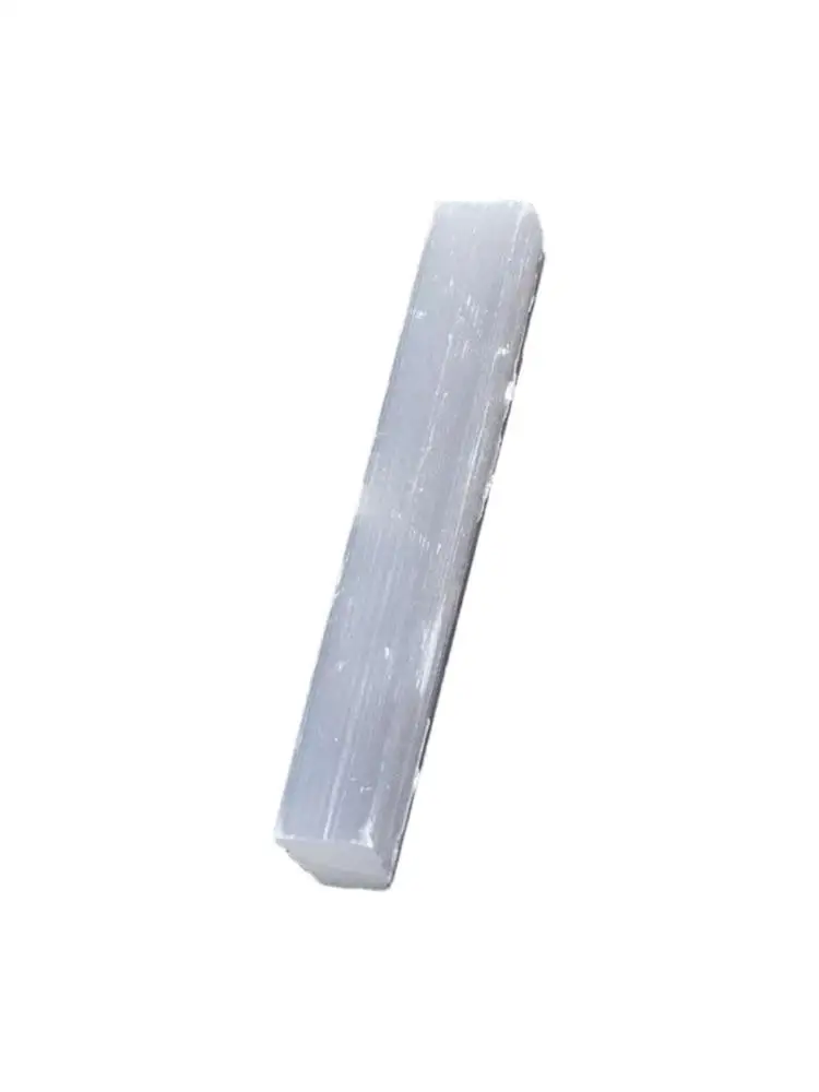 

50-70mm Natural White Selenite Rough Sticks Minerals Decor Healing Shape Crystal Point Stone Wand Making Home Irregular Spe U5m7