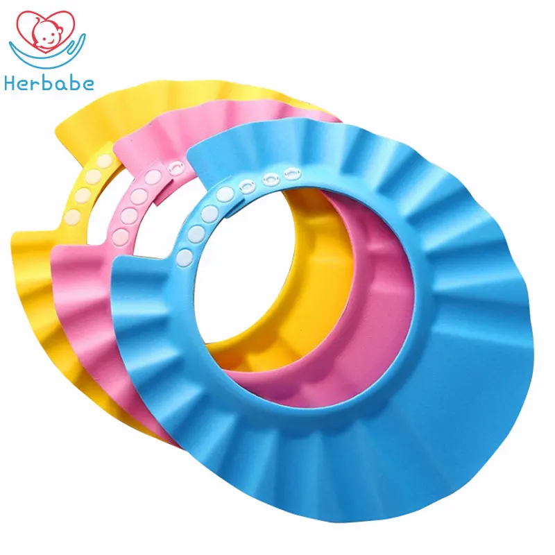 Регулируемая Шапочка для душа herbaby Детские шапочки шампуня мягкие детские из ЭВА