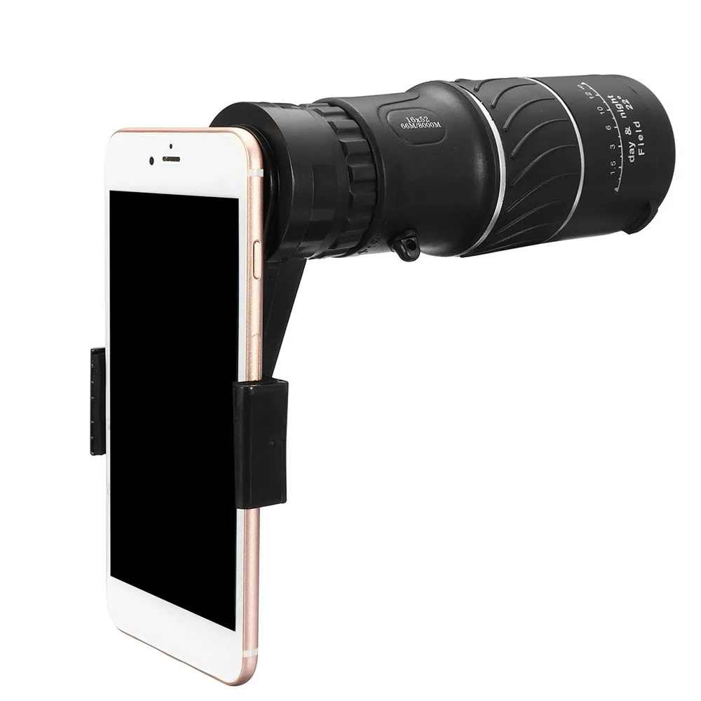 16x52 зум для пешего туризма монокулярный телескоп объектив камера смартфона HD