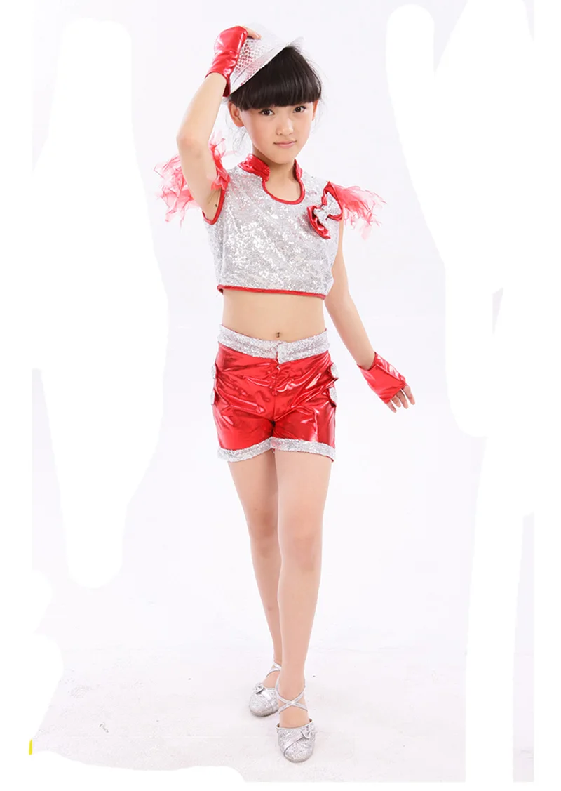 Костюм для мальчиков и девочек блестящий бальных танцев выступлений