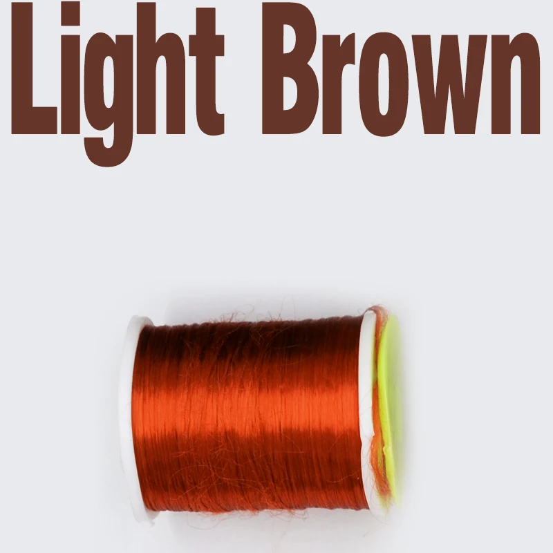 Light Brown 1spool MNFT 8 цветов катушки мухобойка нить материал хлопок нить линия стартер широко используется в мухах тело мухобойка Материал s - Цвет: Light Brown 1spool