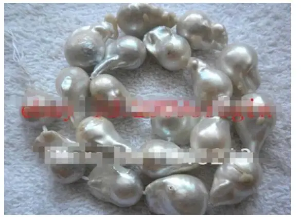 Buy 13-17mm white reborn keshi pearl baroque beads14inchs on