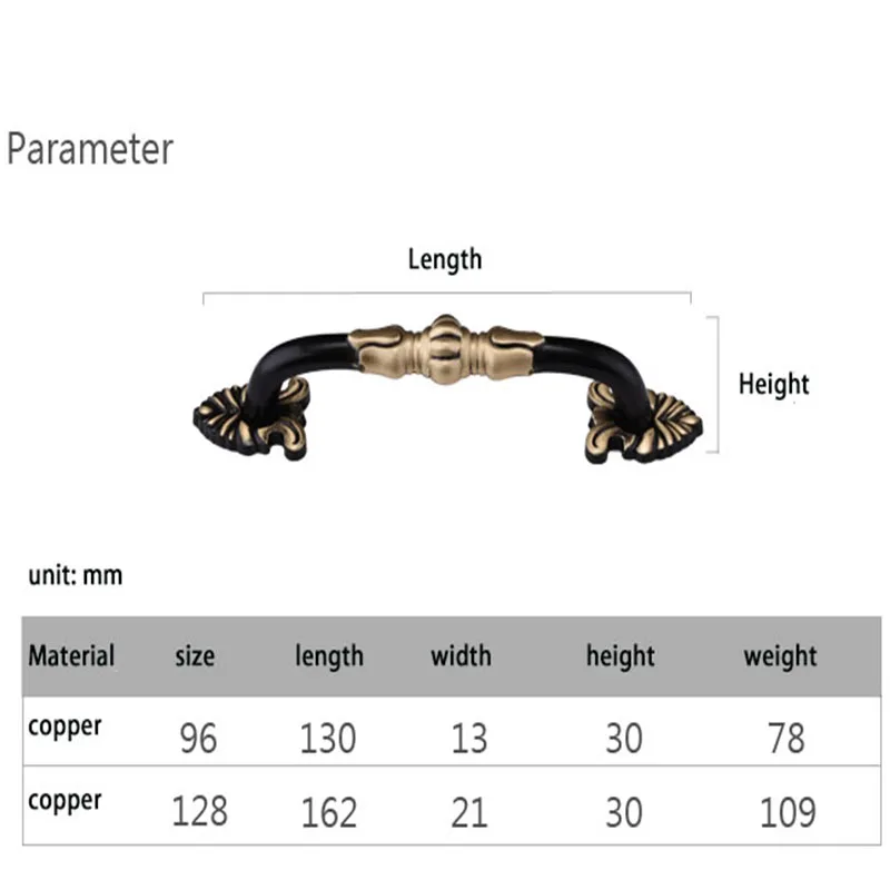 

Furniture Handle Antique Door Handles Pure Copper Cabinet Vintage Kitchen Cabinet Drawer Pulls Cabinet Handles Hardware Muebles