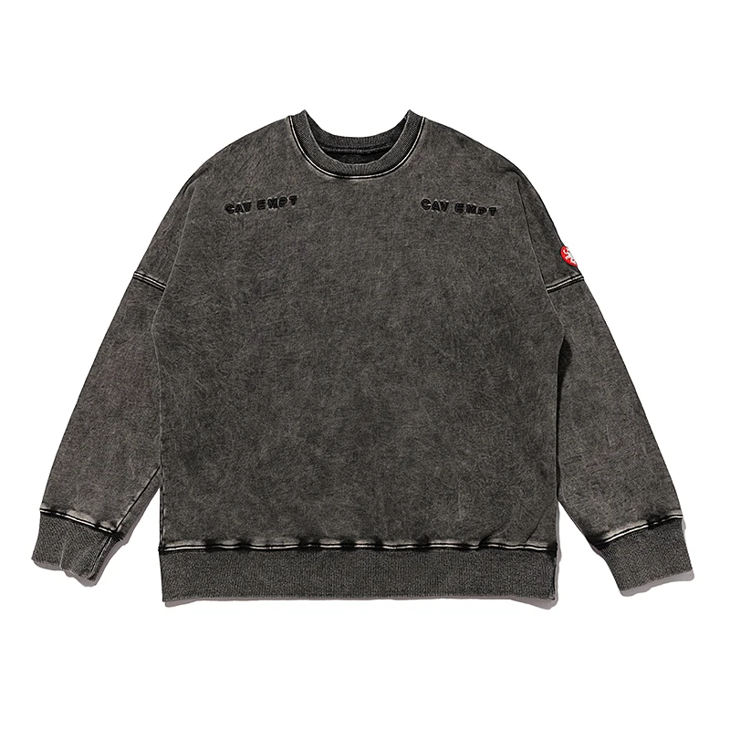 

22SS Washed and Make Old 100% Cotton Oversized Cavempt Hoodies Men Women Vintage Clothes Autumn Winter Harajuku