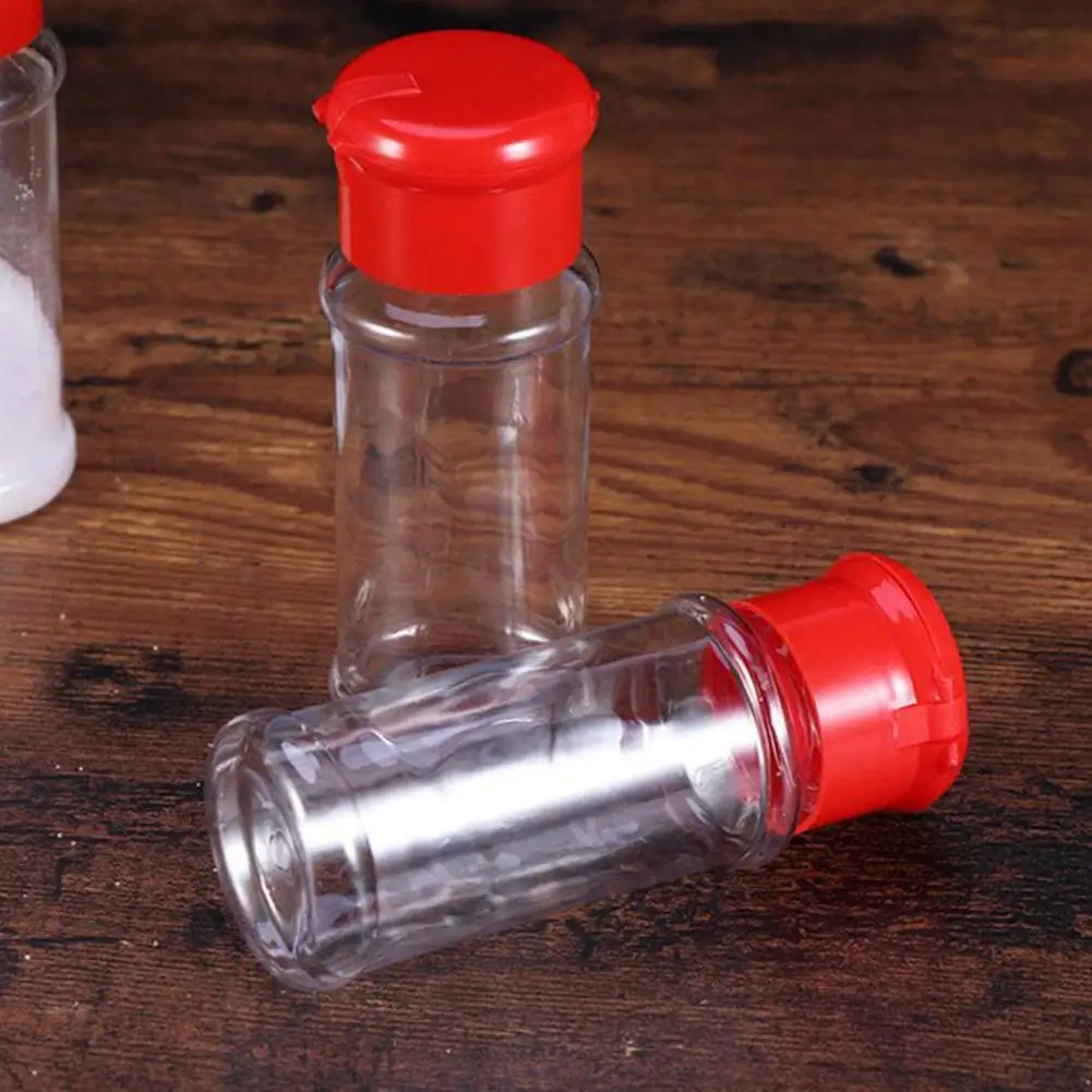 

1pcs Plastic Spice Salt Pepper Shakers Seasoning Jar Cruet Supplies Condiment Container Barbecue Gadget Bottles Jar Can Kit Z8D3