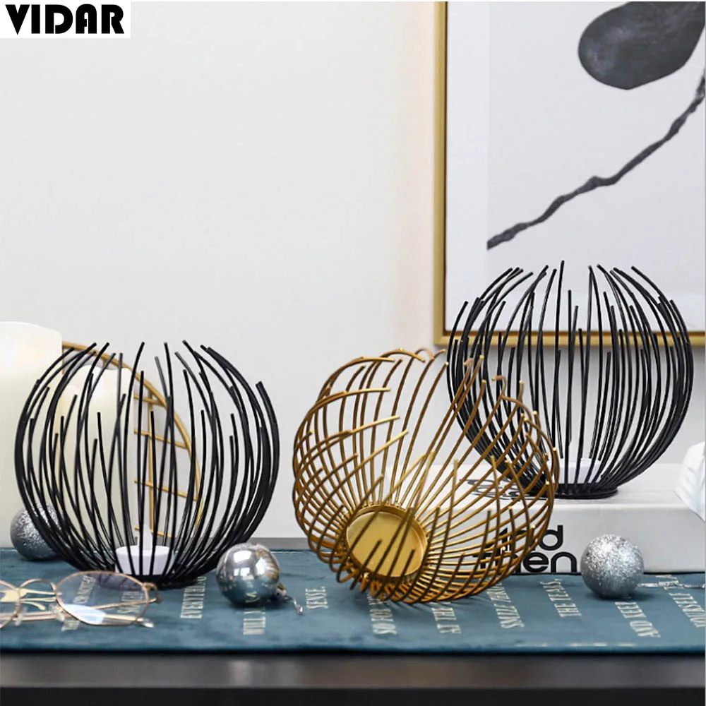 Vidar Железный подсвечник в скандинавском стиле для фонариков Свадебный