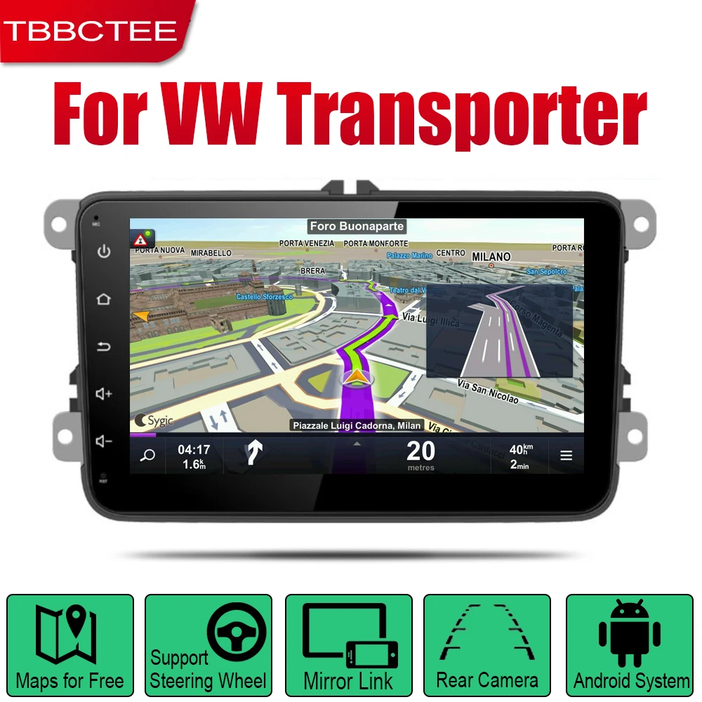 TBBCTEE Авто Радио 2 Din Android Автомобильный плеер для Volkswagen VW Transporter 2010 ~ 2018 gps Навигация